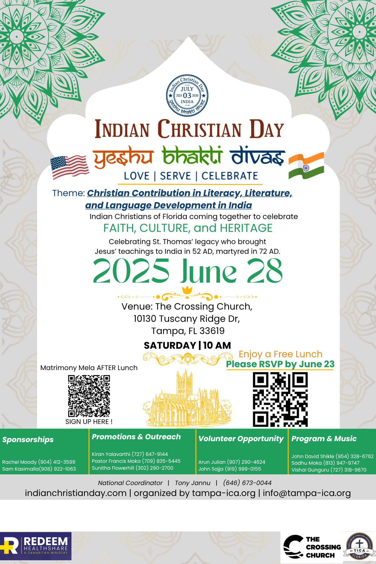 Indian Christian Day 2025 Official Flyer